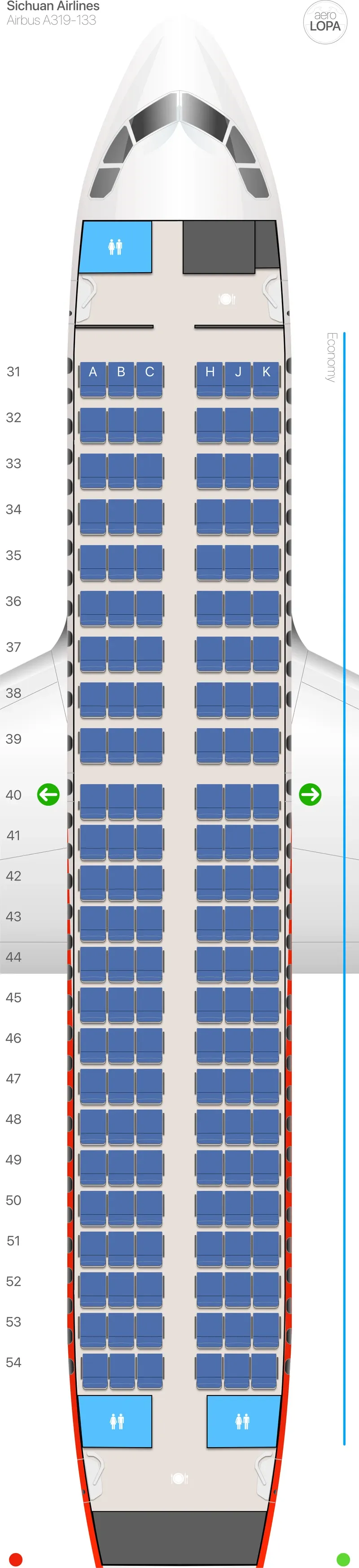 3u-319-2 seat map