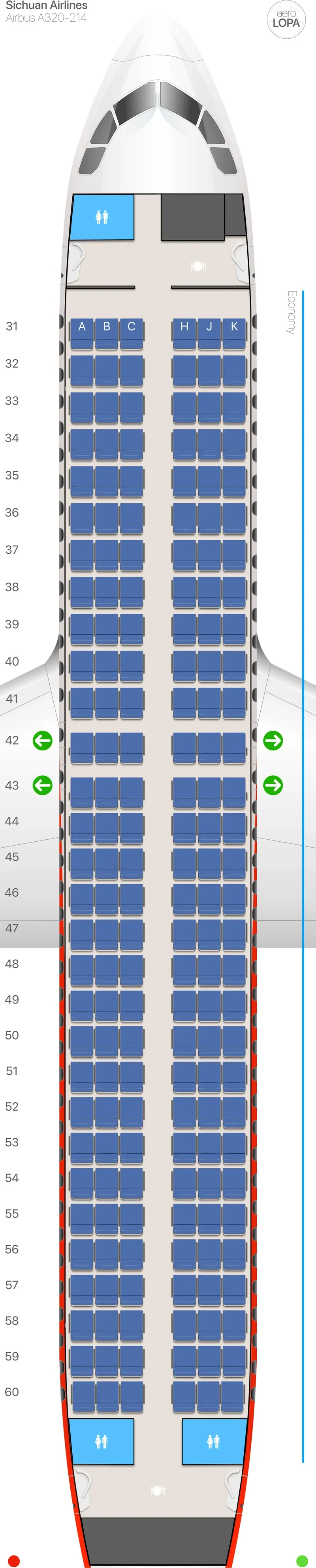 3u-320-2 seat map
