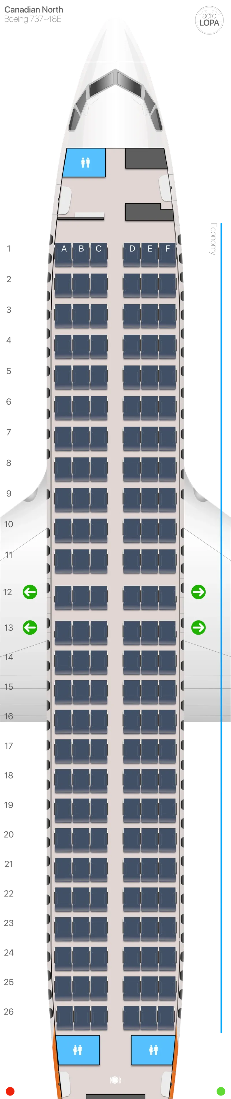 4n-734 seat map
