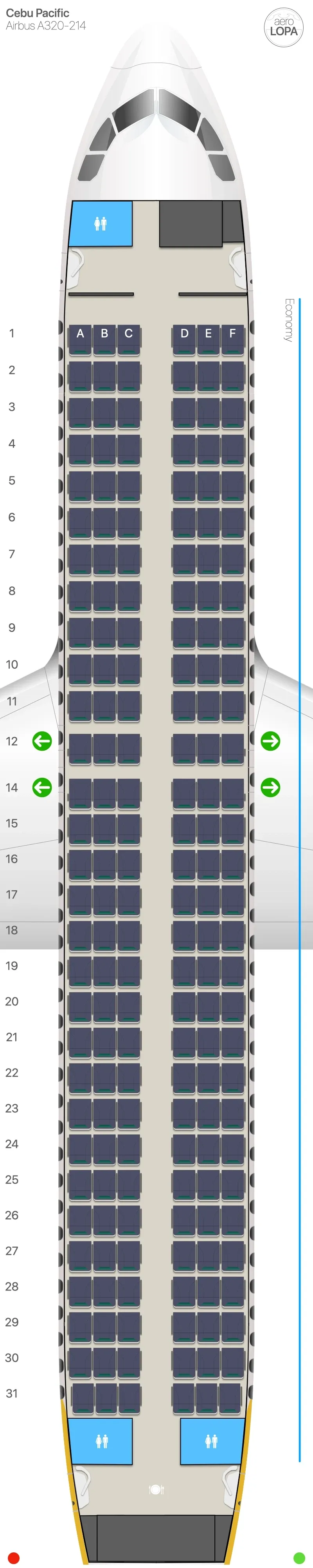 5j-320 seat map