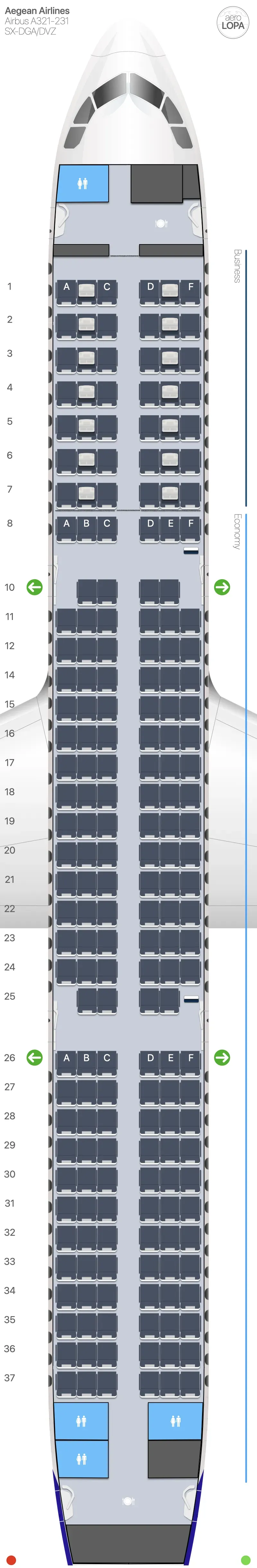 a3-321-1 seat map