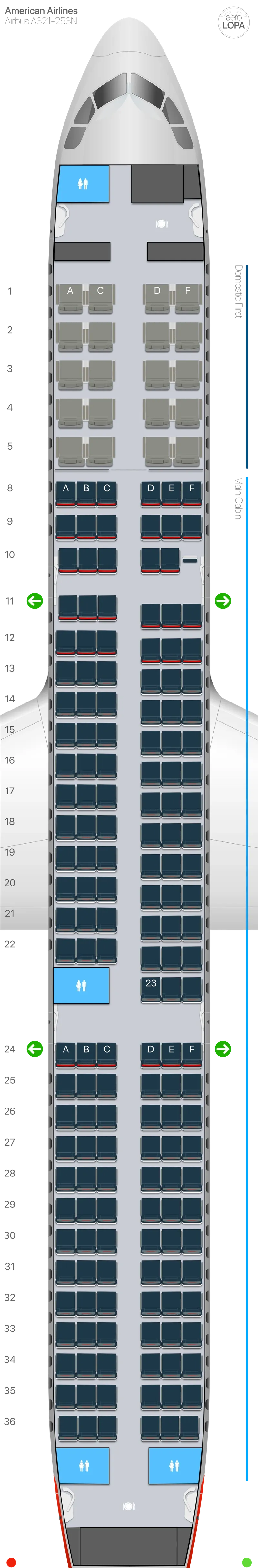aa-32q-1 seat map
