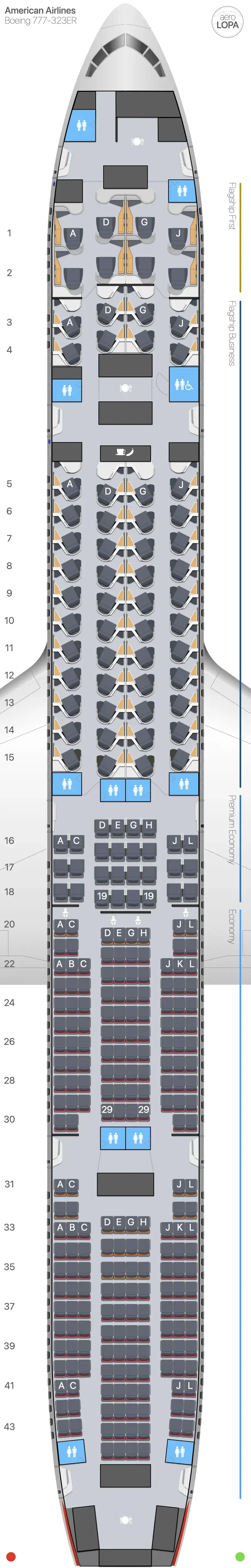 aa-77w seat map