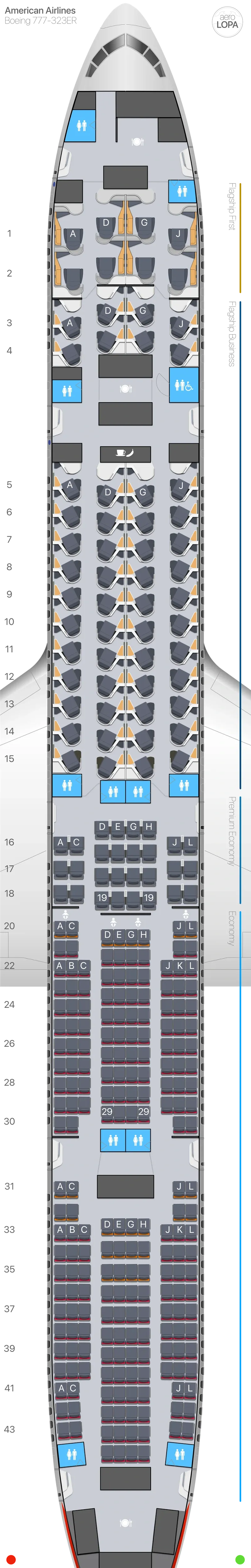 aa-77w seat map