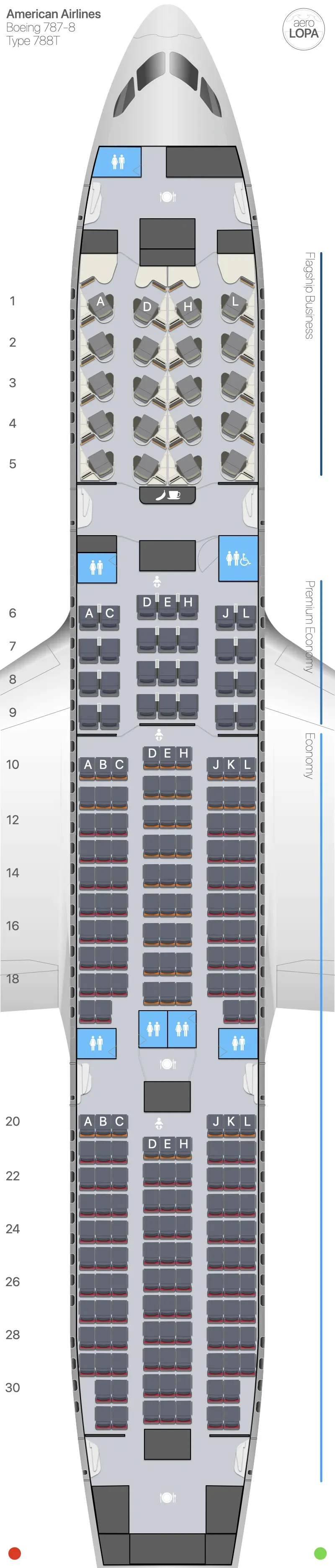aa-788t seat map