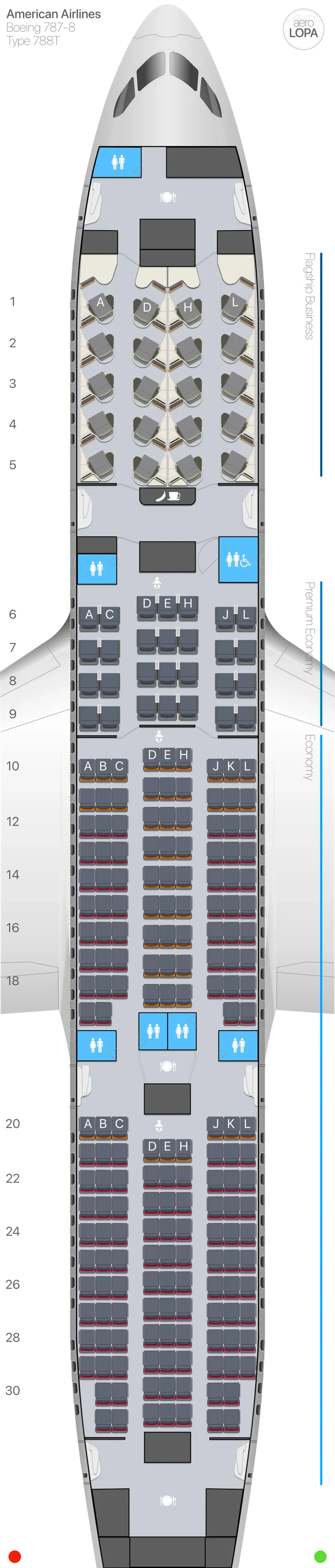 aa-788t seat map