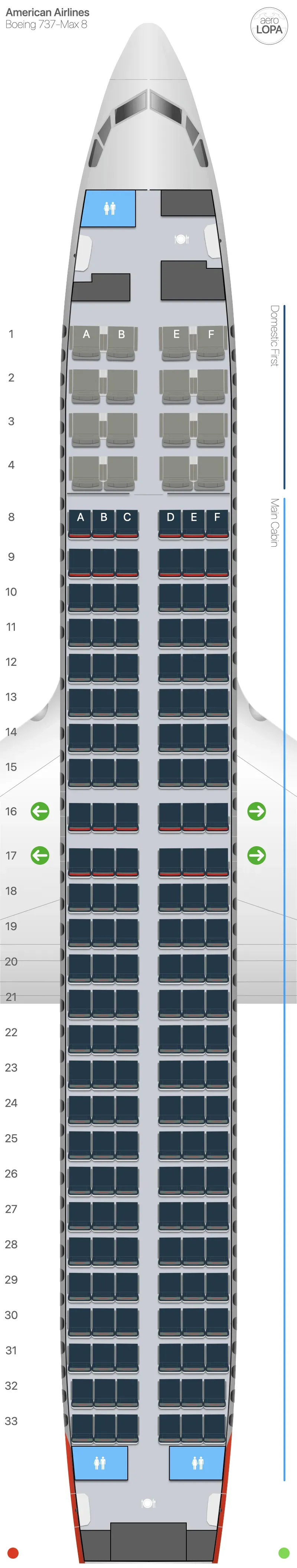 aa-7m8 seat map