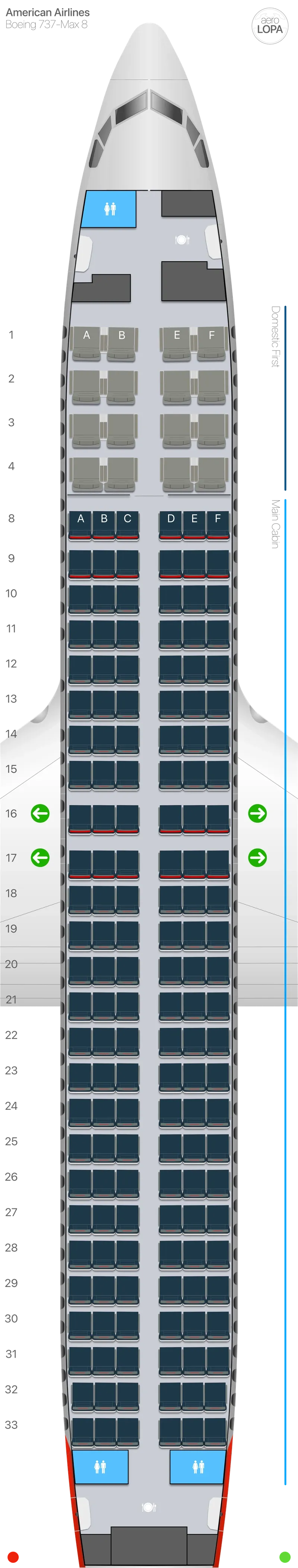 aa-7m8 seat map