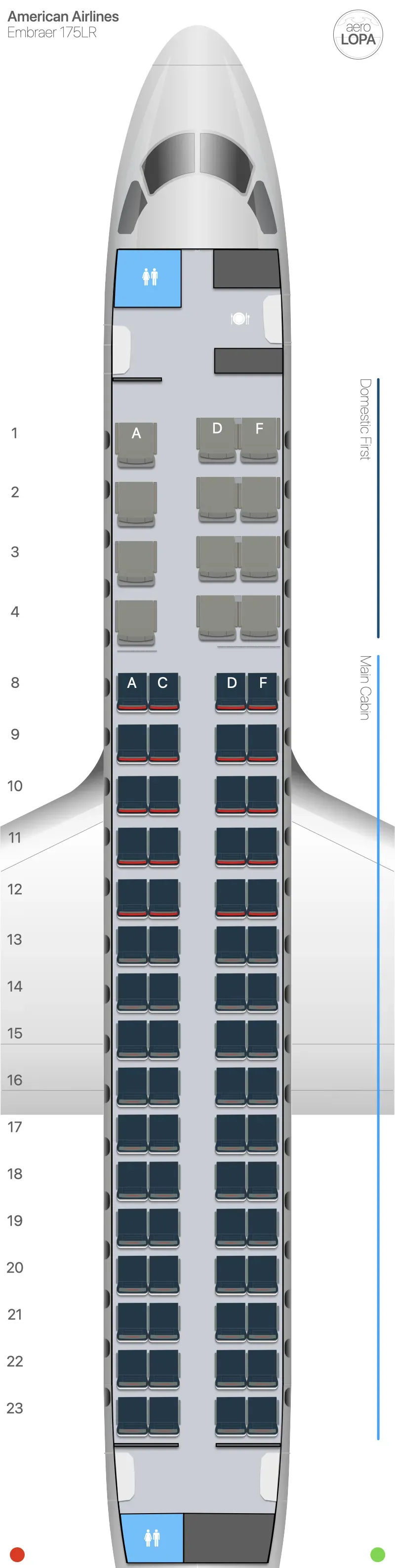 aa-e75 seat map
