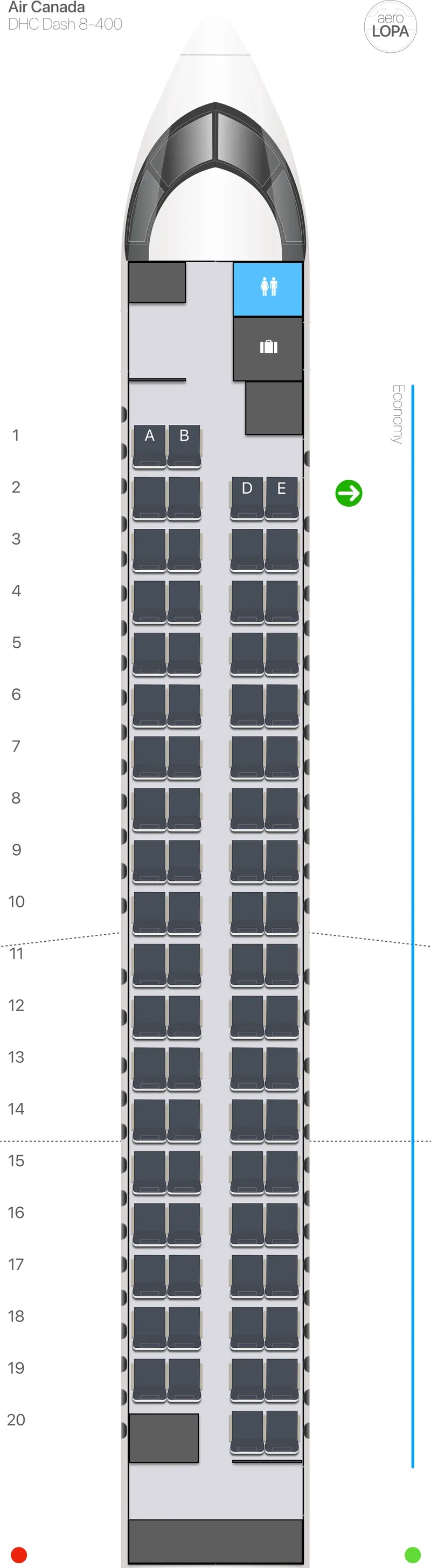 ac-dh4-2 seat map
