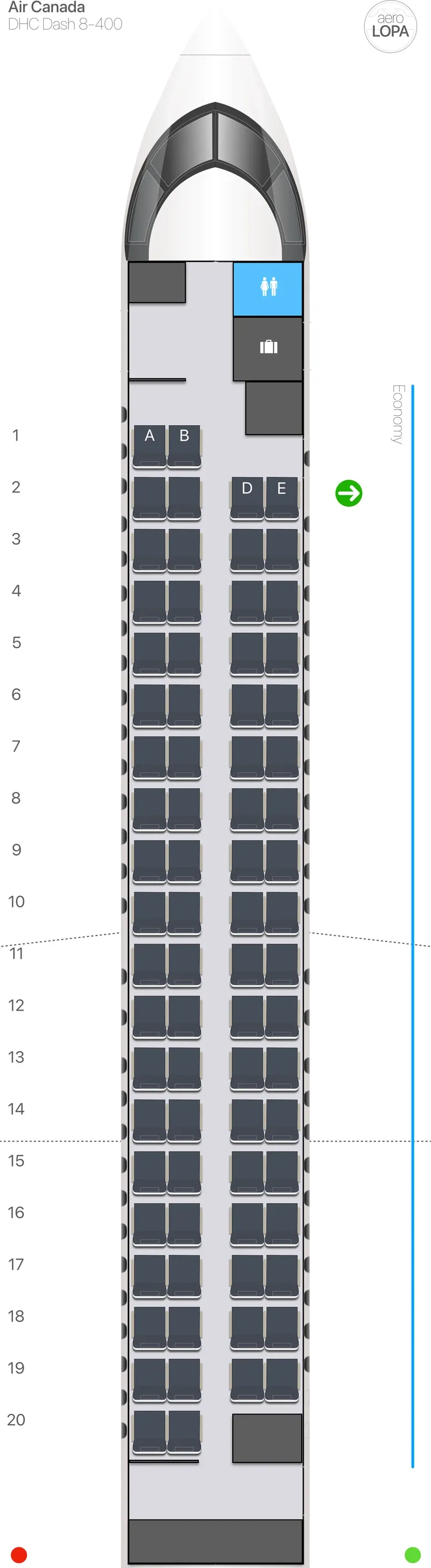 ac-dh4-3 seat map