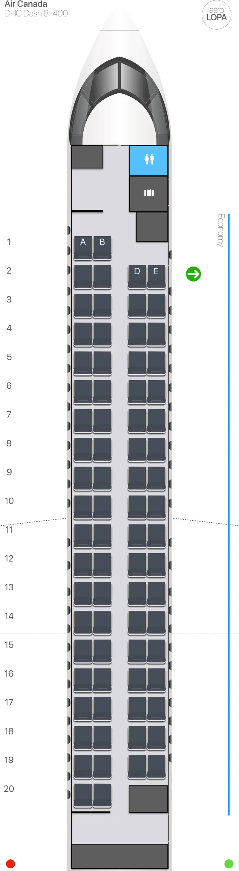 ac-dh4-3 seat map