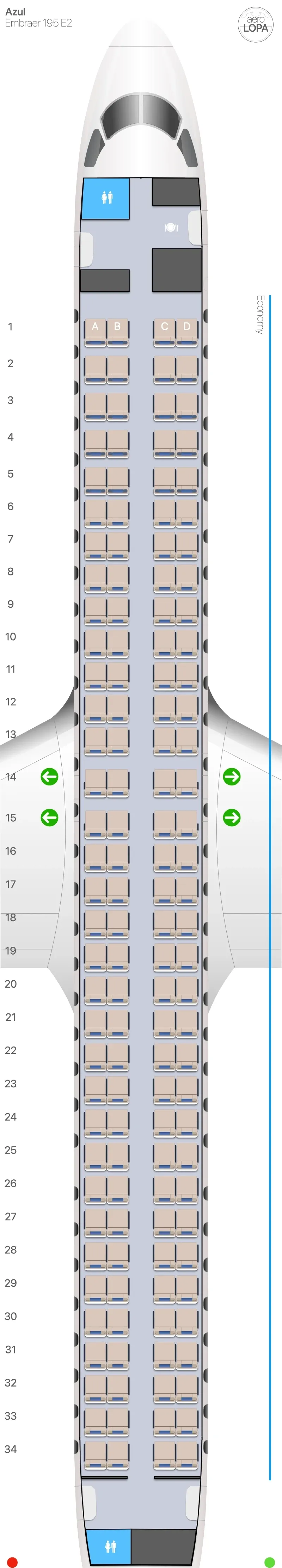 ad-295 seat map