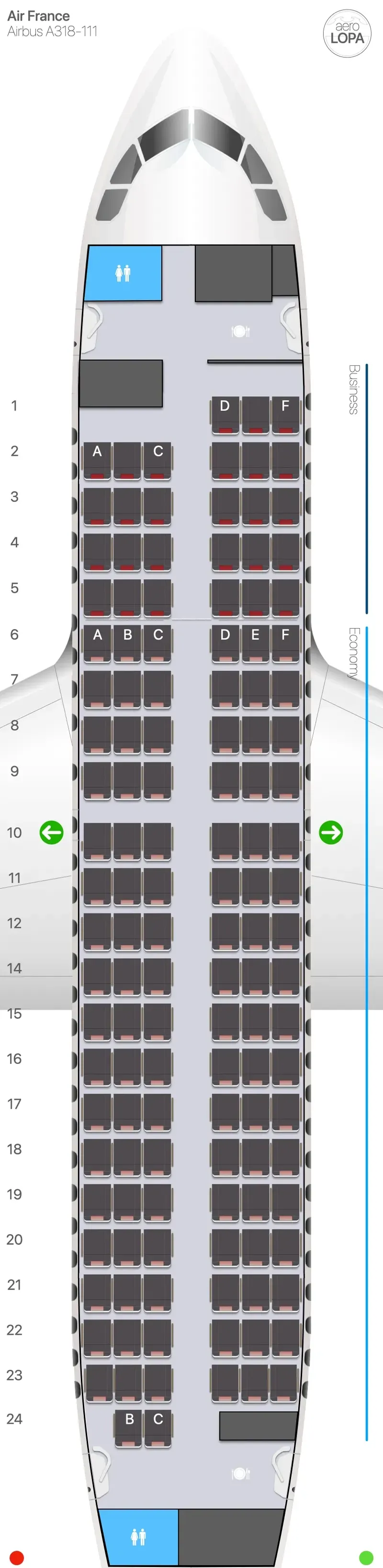 af-318 seat map
