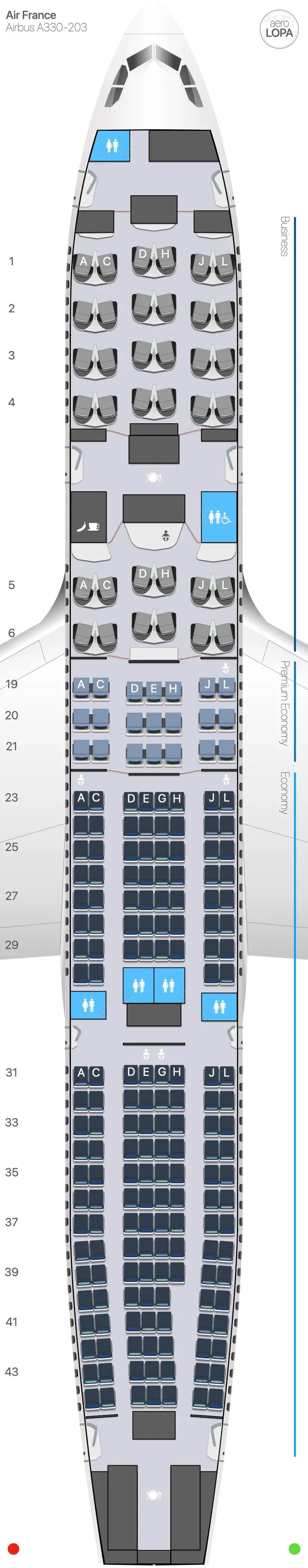 af-332 seat map