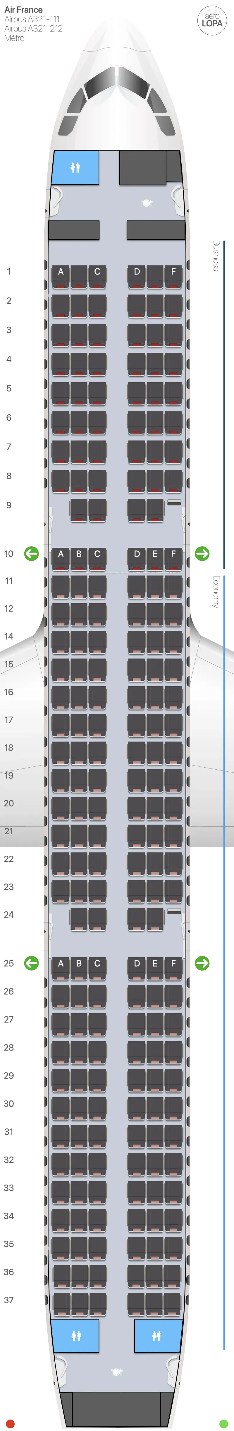 af-a321-metro seat map