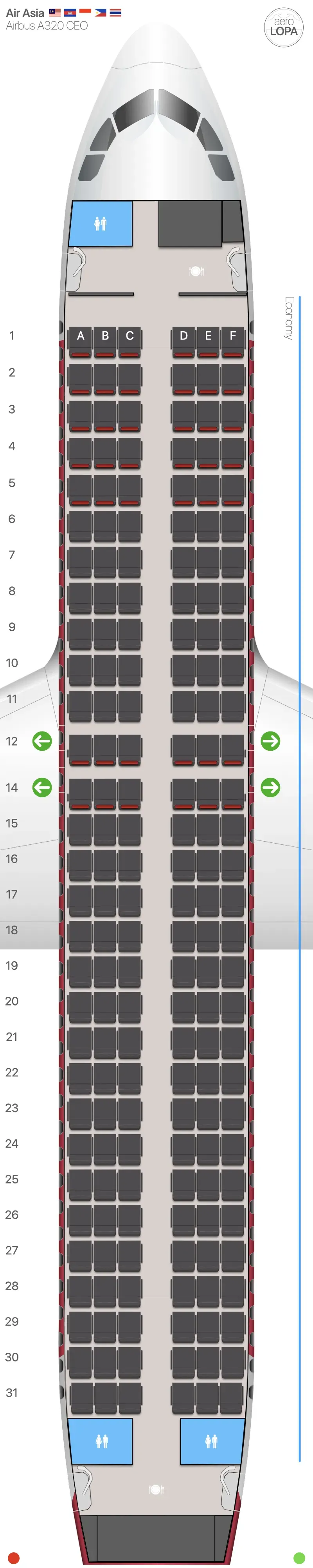 ak-320-1 seat map