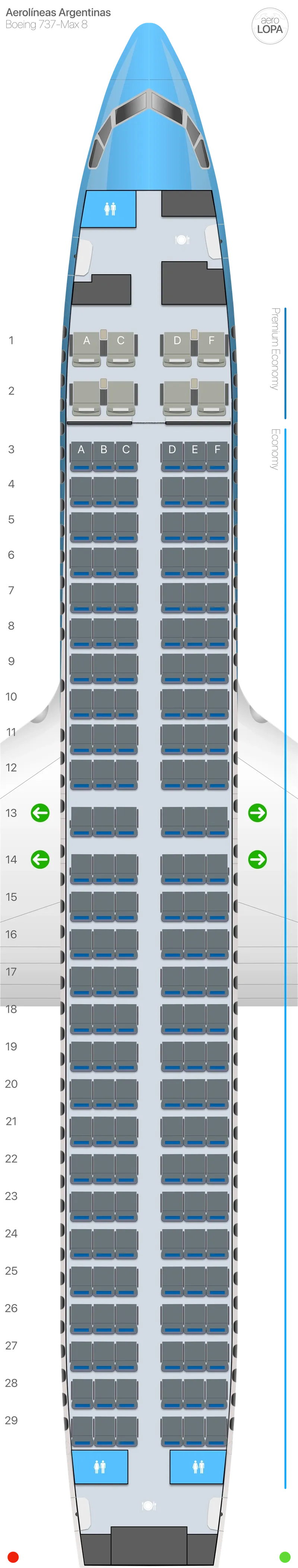 ar-7m8 seat map
