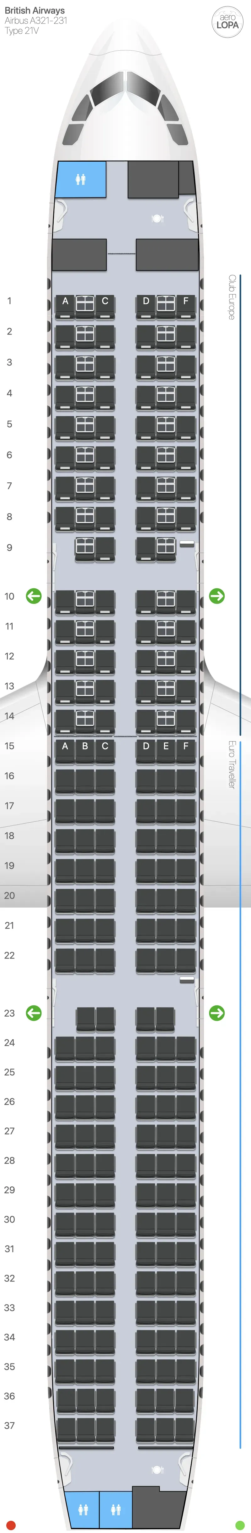ba-21v seat map