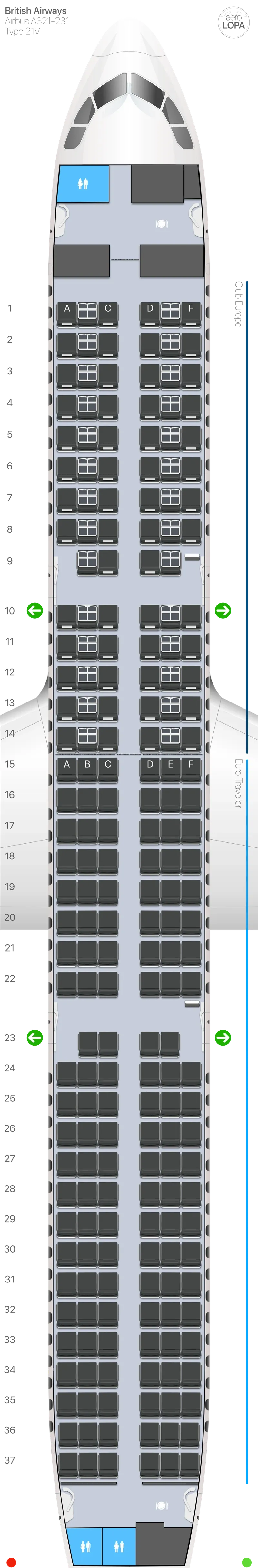 ba-21v seat map