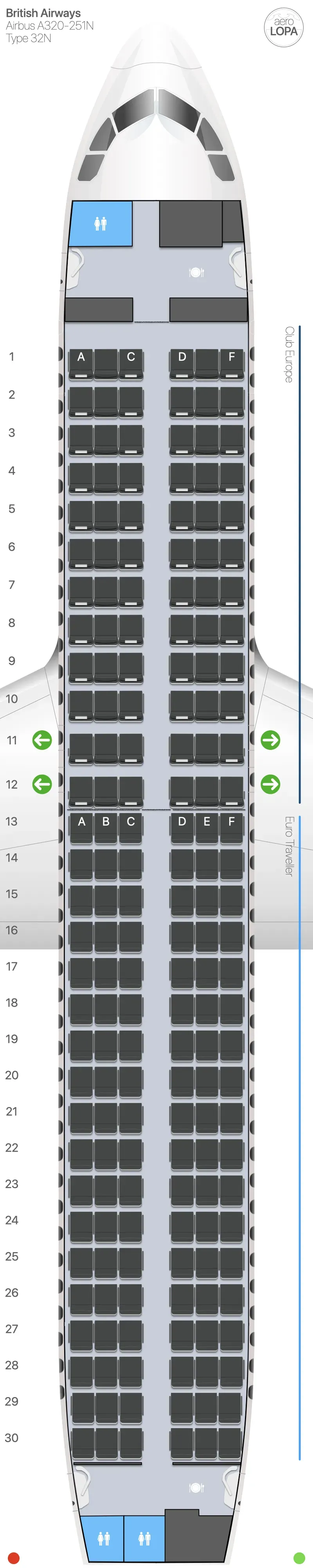 ba-32n-1 seat map