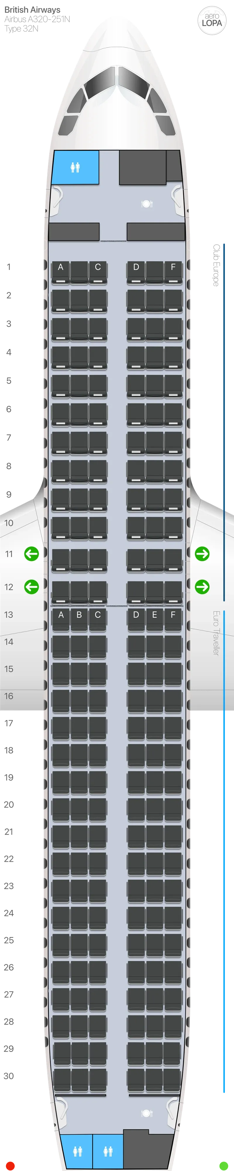 ba-32n-1 seat map