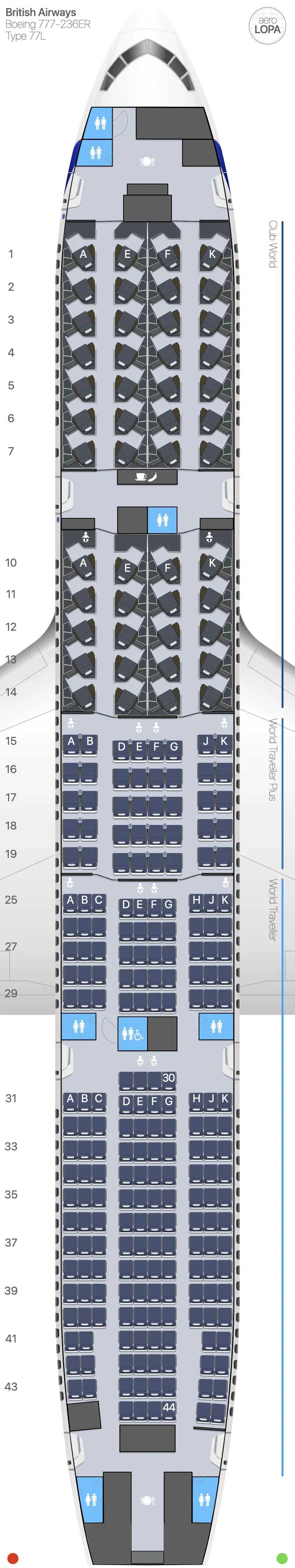 ba-77l seat map