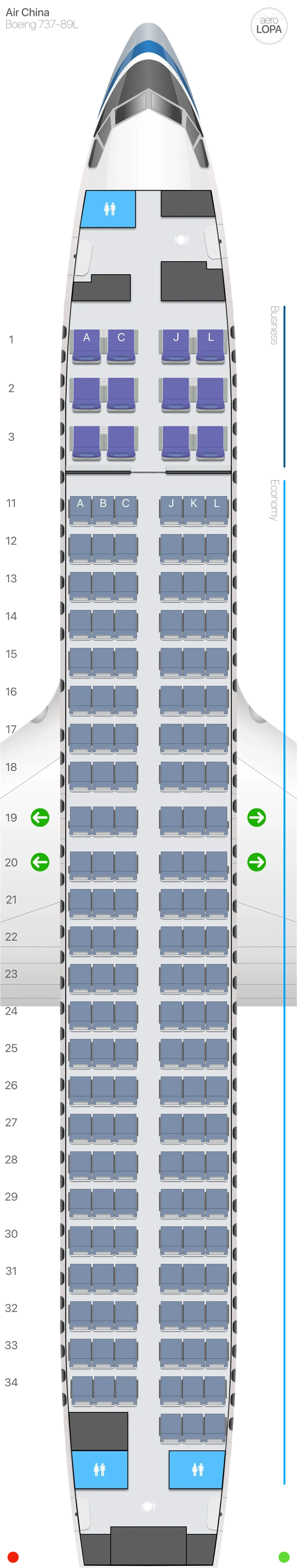 ca-738-1 seat map