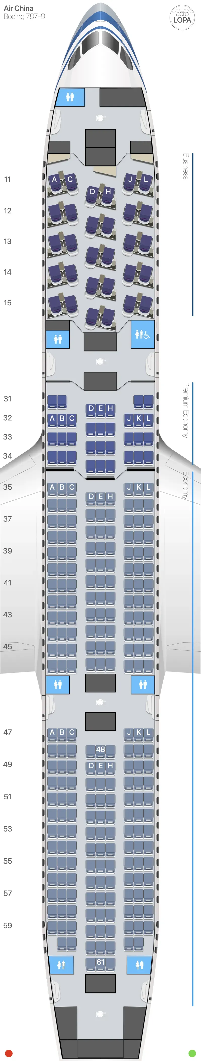 ca-789 seat map