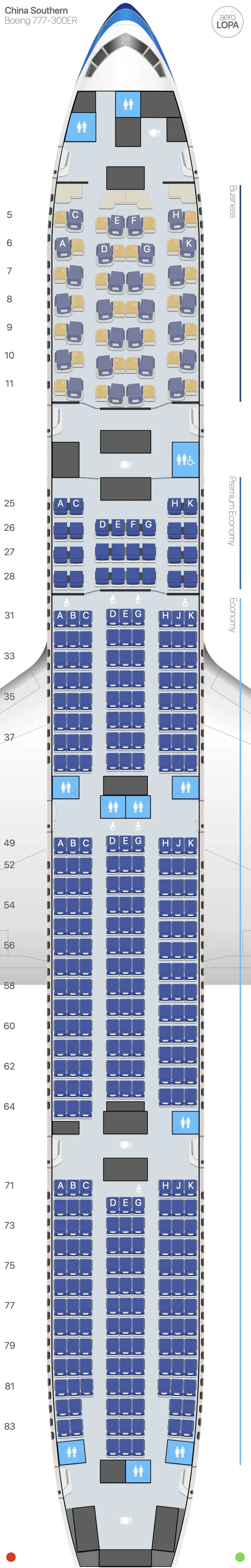 cz-77w seat map
