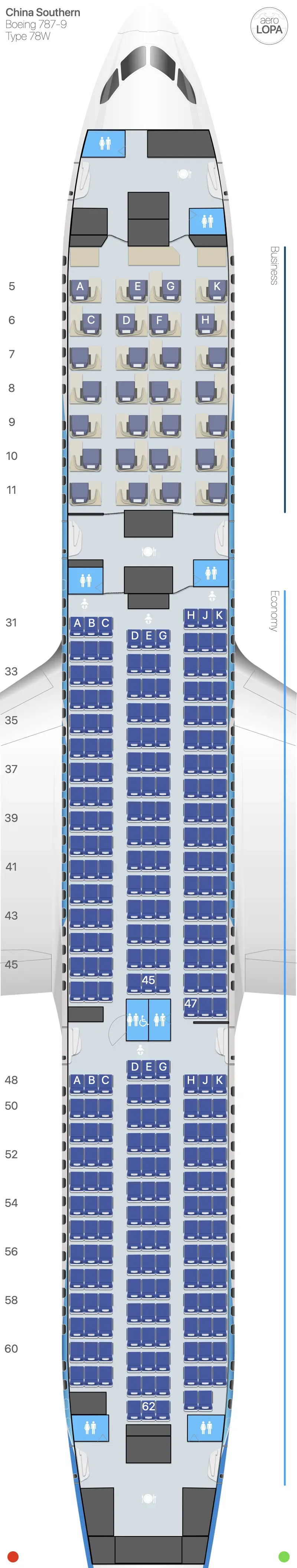 cz-78w seat map