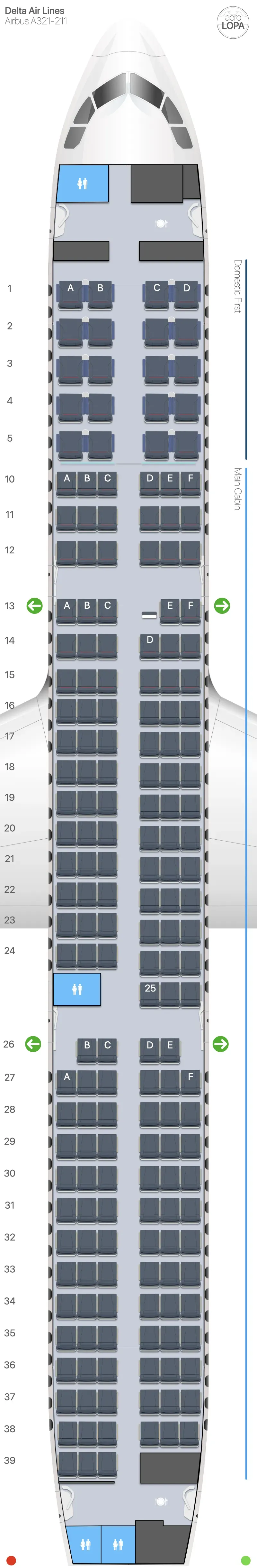 dl-321 seat map