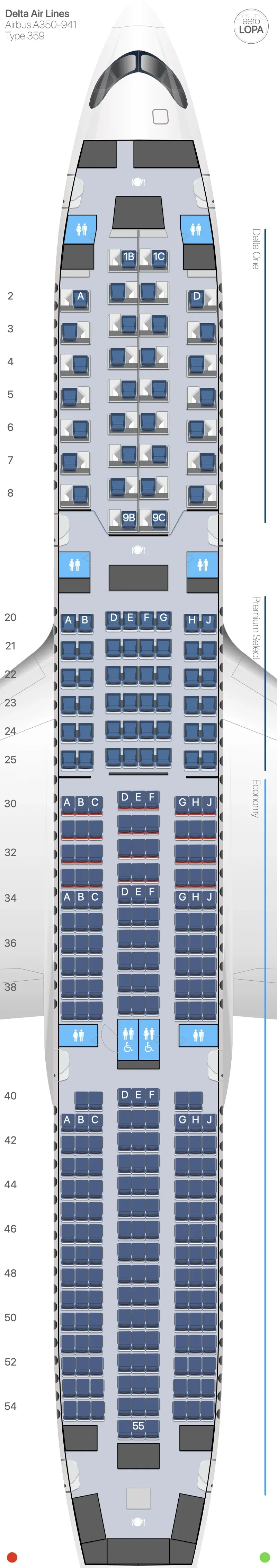 dl-359 seat map