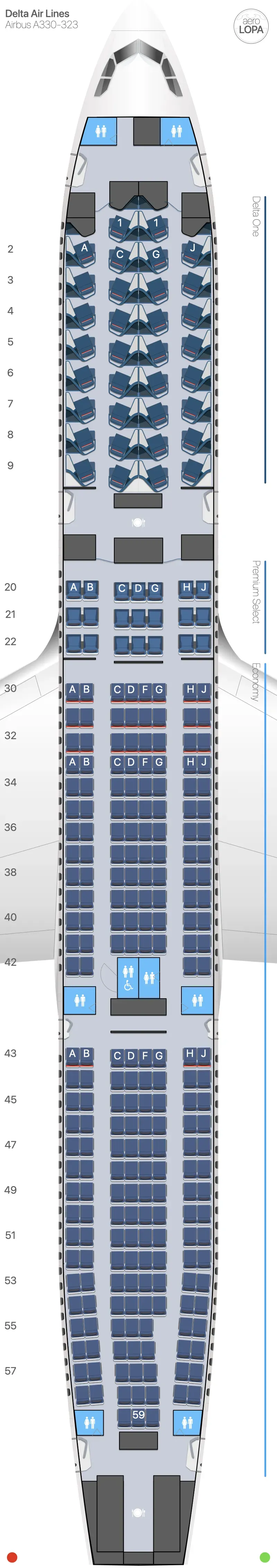 dl-3m3 seat map