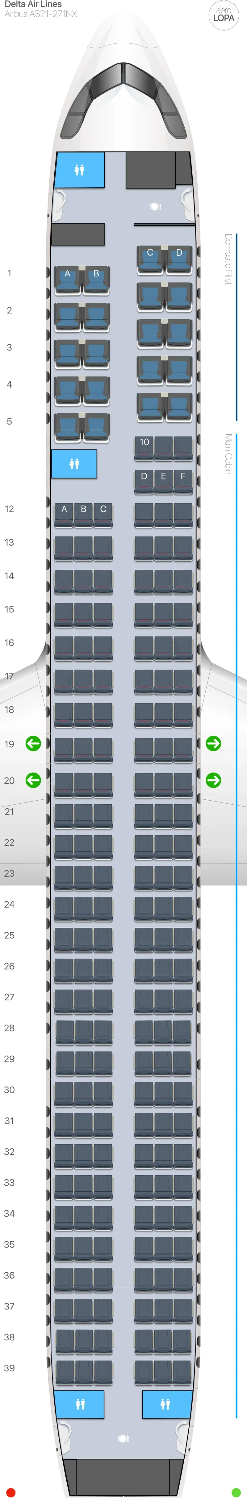 dl-3ne seat map