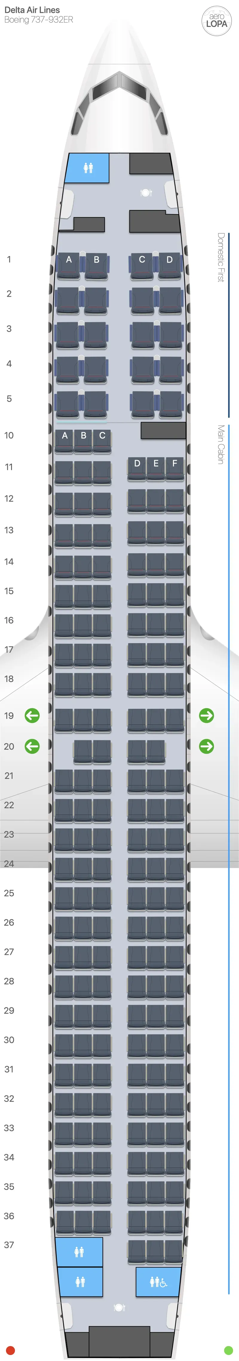 dl-739 seat map