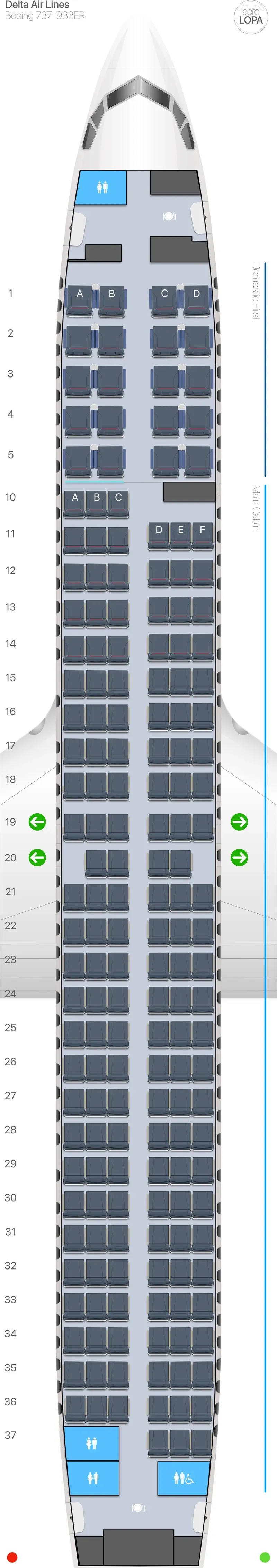 dl-739 seat map