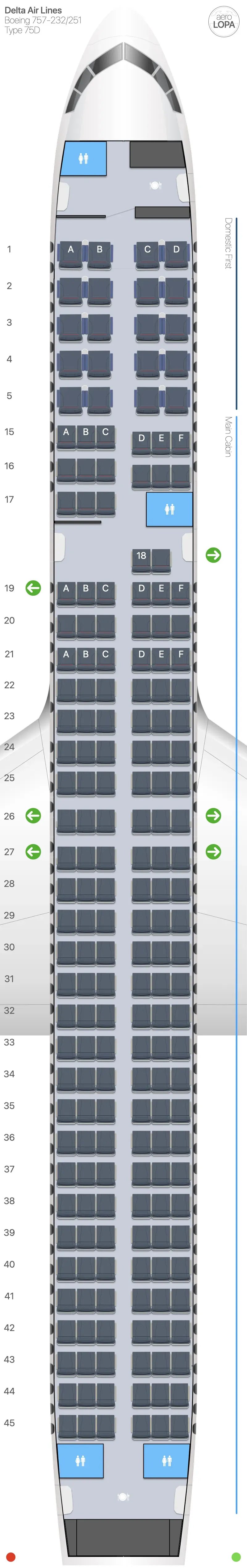 dl-75d seat map