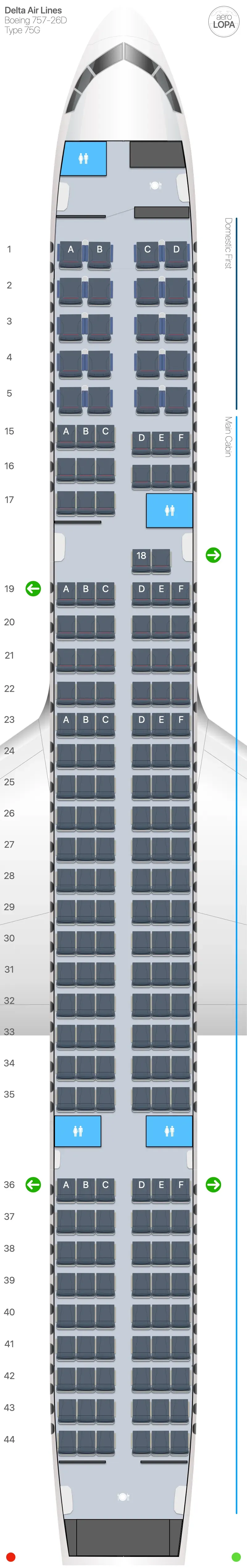 dl-75g-1 seat map