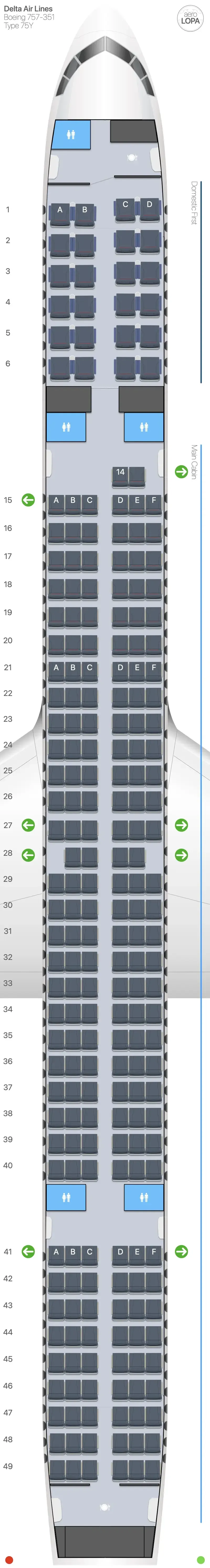 dl-75y seat map