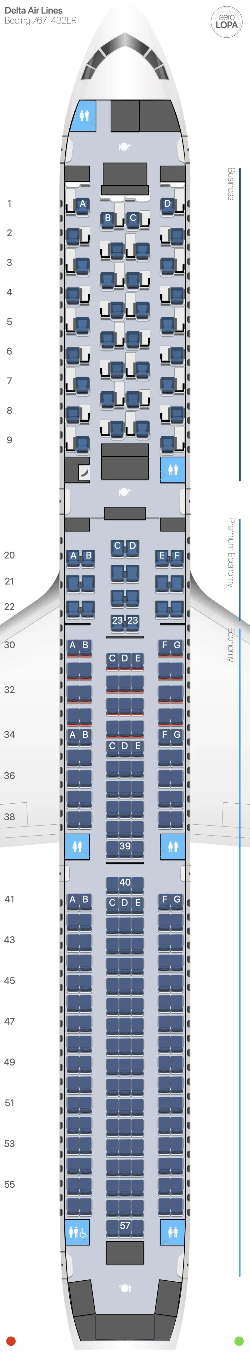 dl-764 seat map