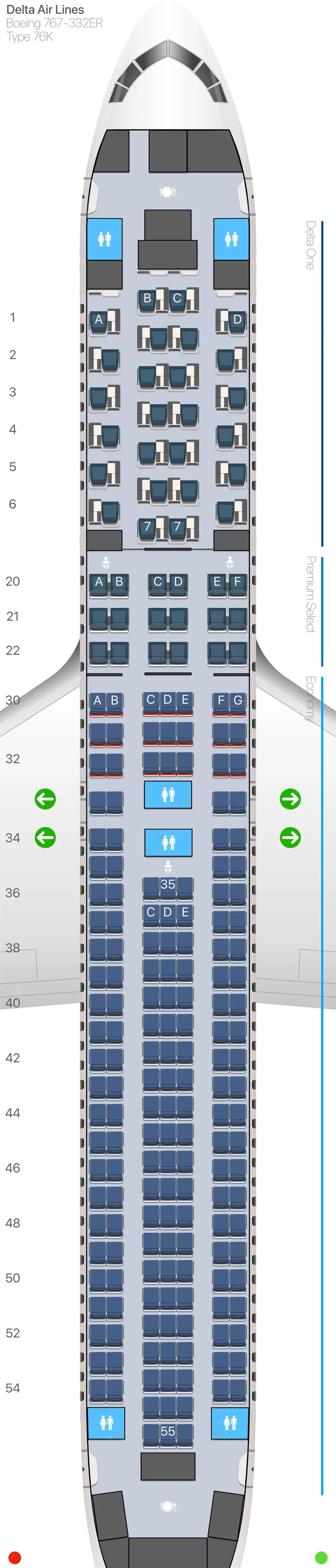 dl-76k seat map