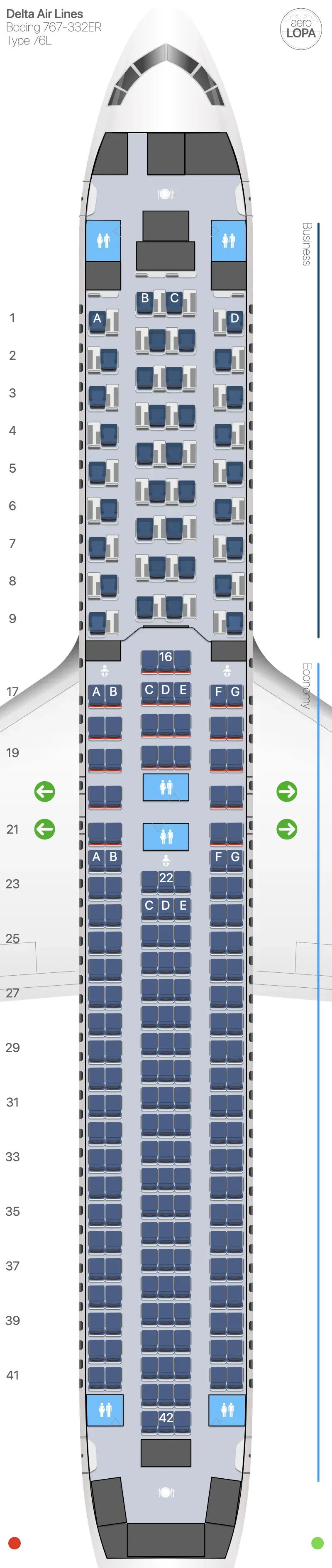dl-76l seat map