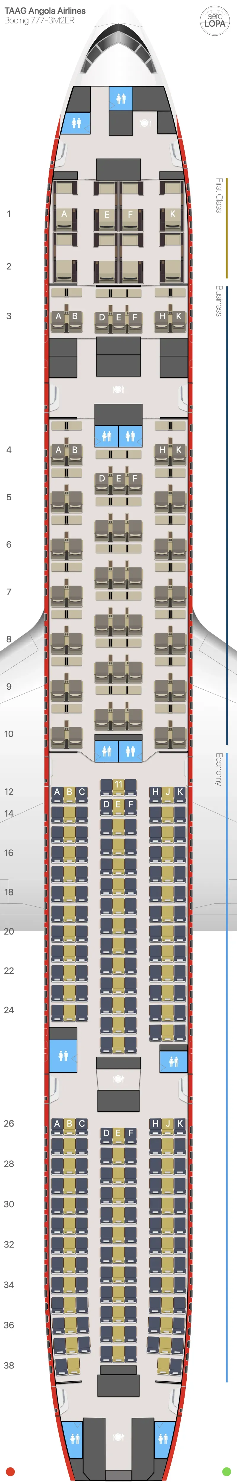 dt-77w-2 seat map