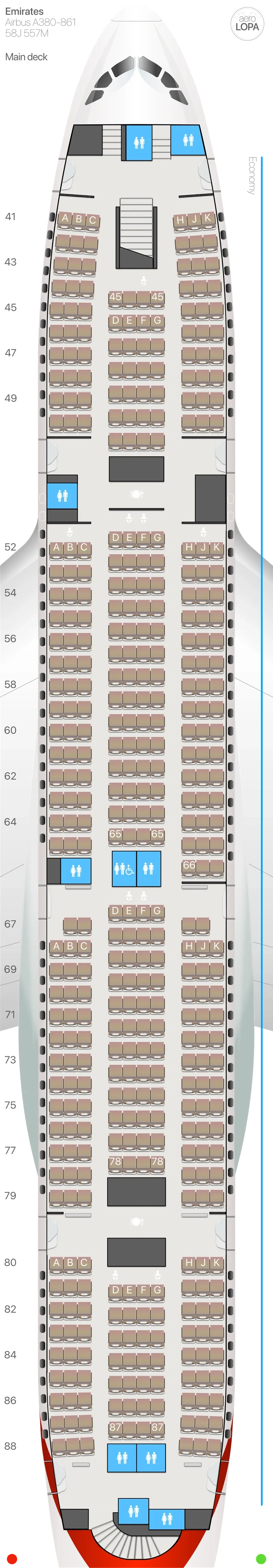 ek-388j-m seat map