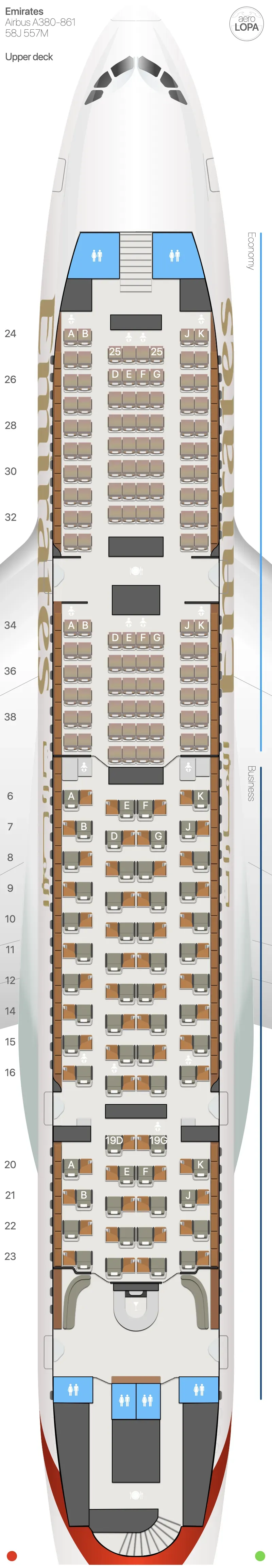 ek-388j-u seat map