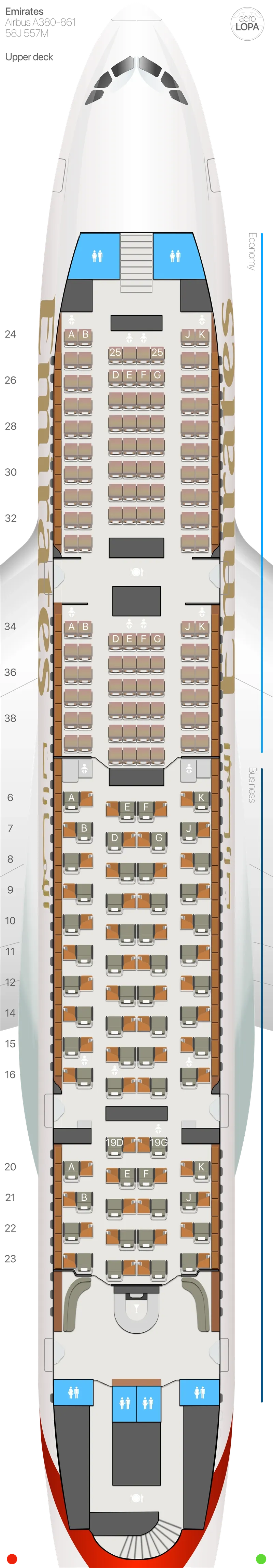 ek-388j-u seat map