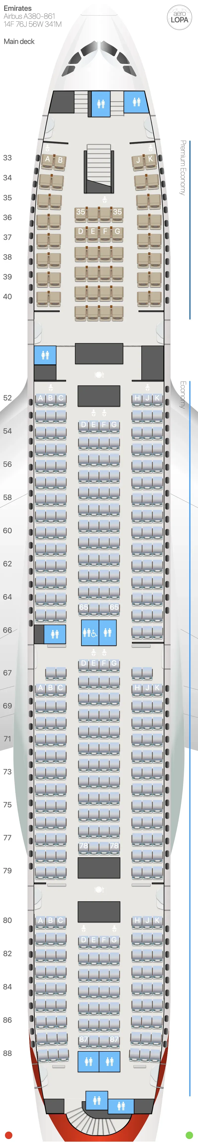 ek-388m-m seat map