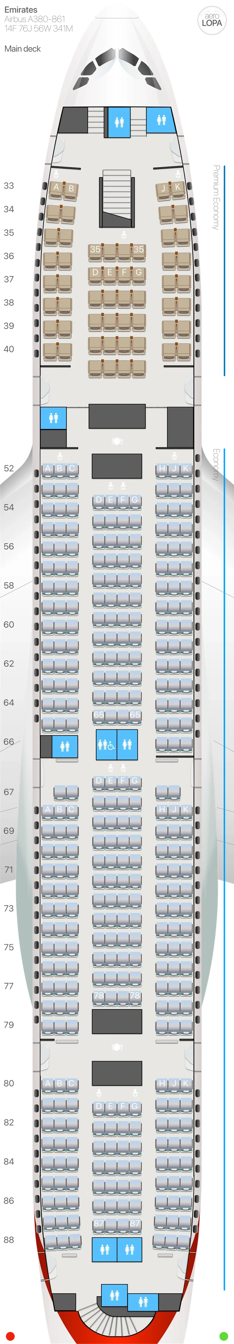 ek-388m-m seat map