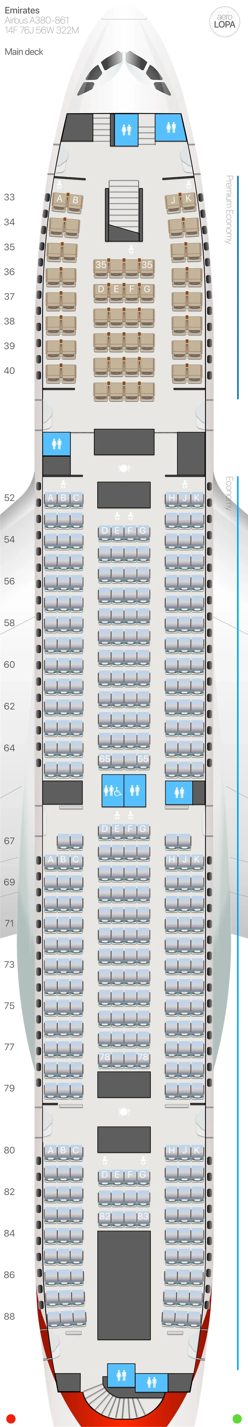 ek-388v-m seat map